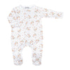 A Child is Born Print Footie - Magnolia BabyFootie