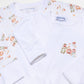 A Child is Born Print Zip Footie - Magnolia BabyFootie