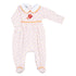 A Day of Thanks Embroidered Collared Footie - Magnolia BabyFootie