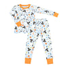 A Little Bit Batty Long Pajamas - Blue - Magnolia BabyLong Pajamas