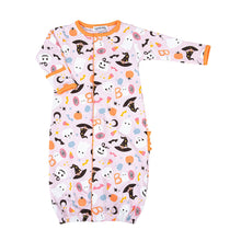  A Little Bit Batty Print Ruffle Converter - Pink - Magnolia BabyConverter Gown
