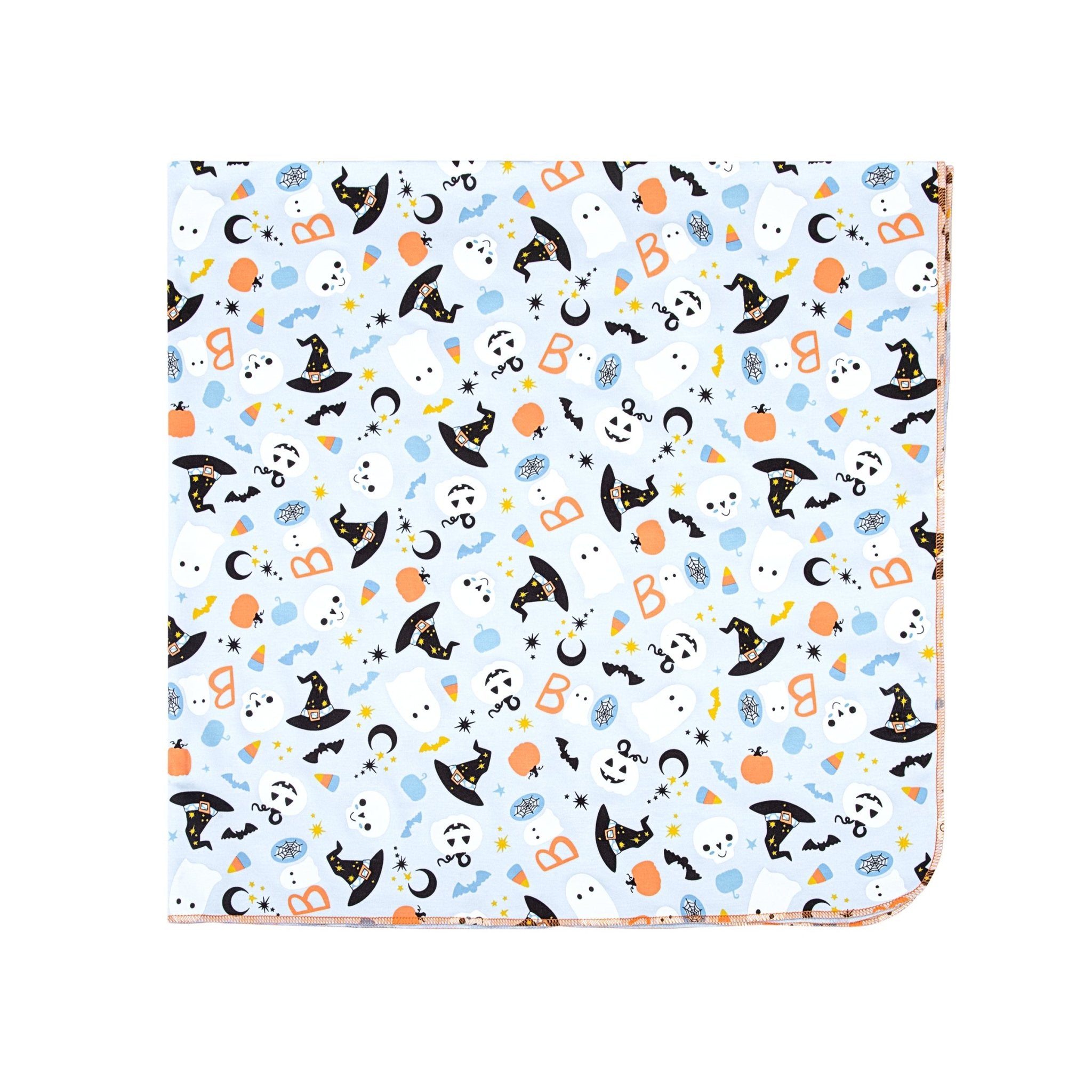 A Little Bit Batty Print Swaddle Blanket - Blue - Magnolia BabySwaddle Blanket