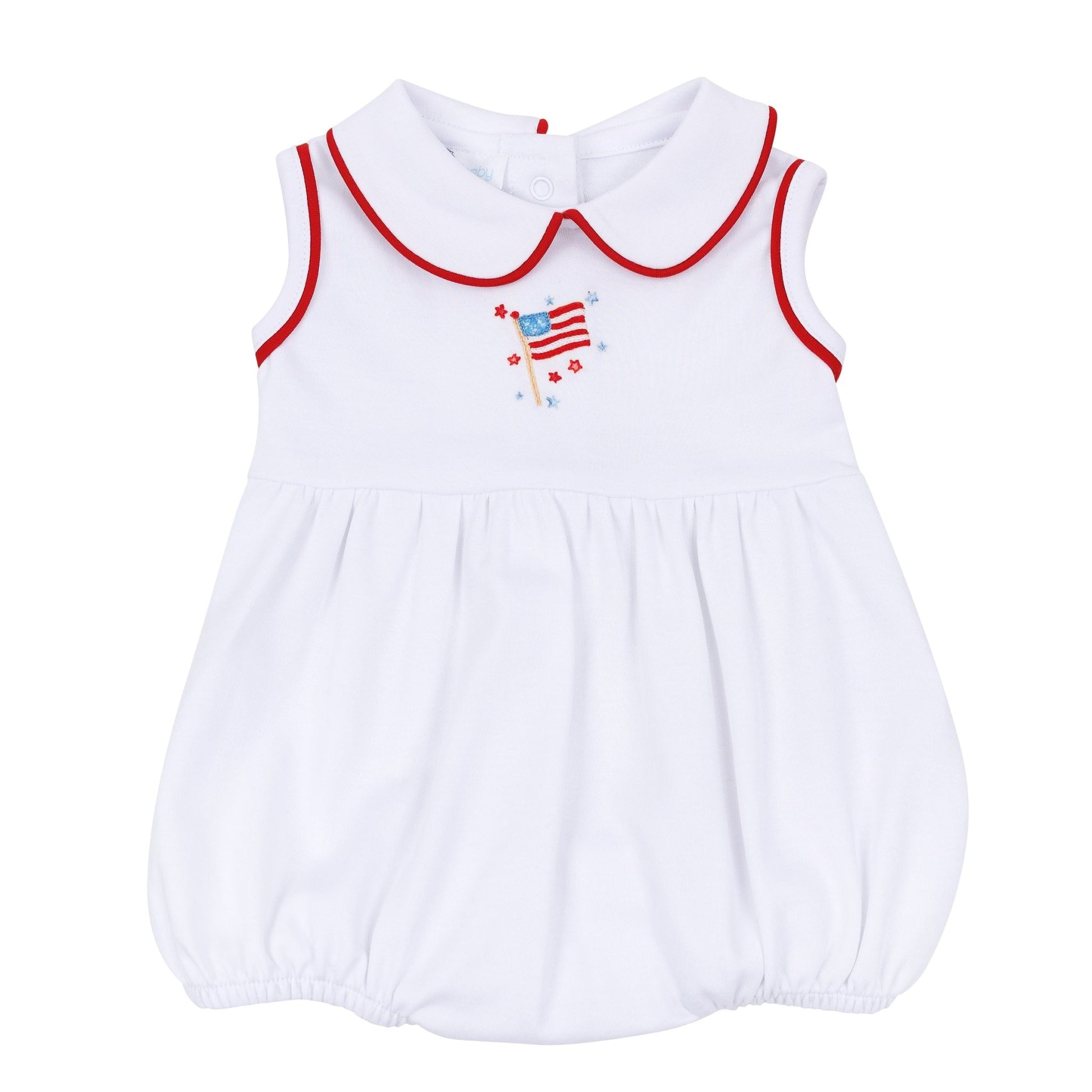 A Sparkly Fourth Collared Girl Bubble - Magnolia BabyBubble