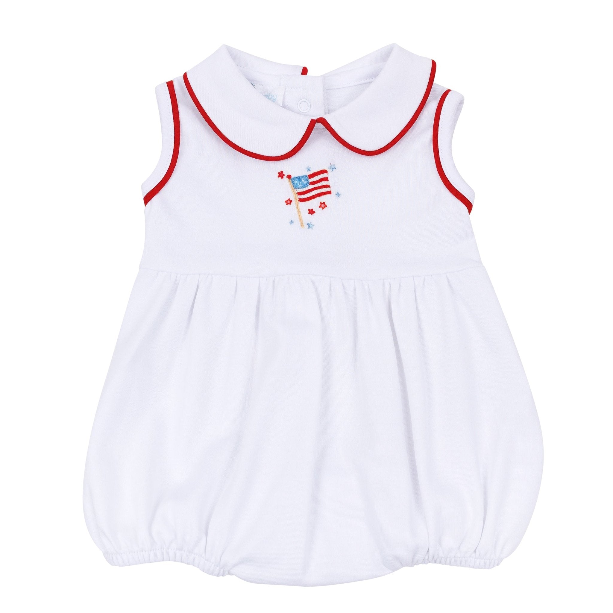 A Sparkly Fourth Collared Girl Bubble - Magnolia BabyBubble