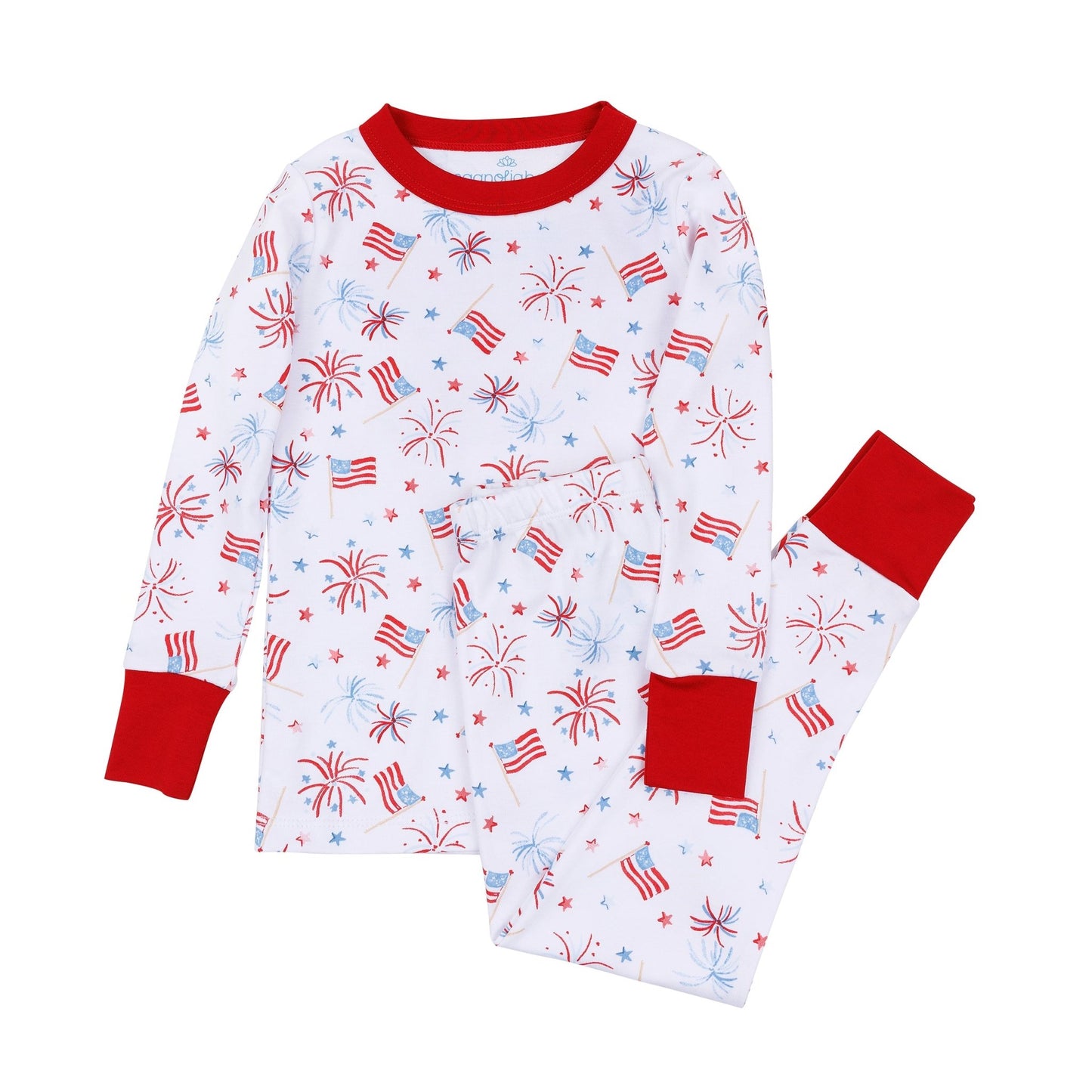 A Sparkly Fourth Long Pajamas - Magnolia BabyLong Pajamas