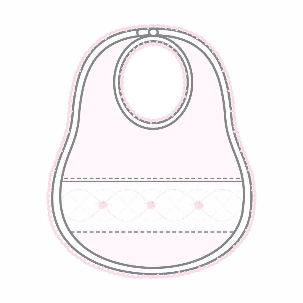 Abby Smocked Bib - Magnolia BabyBib