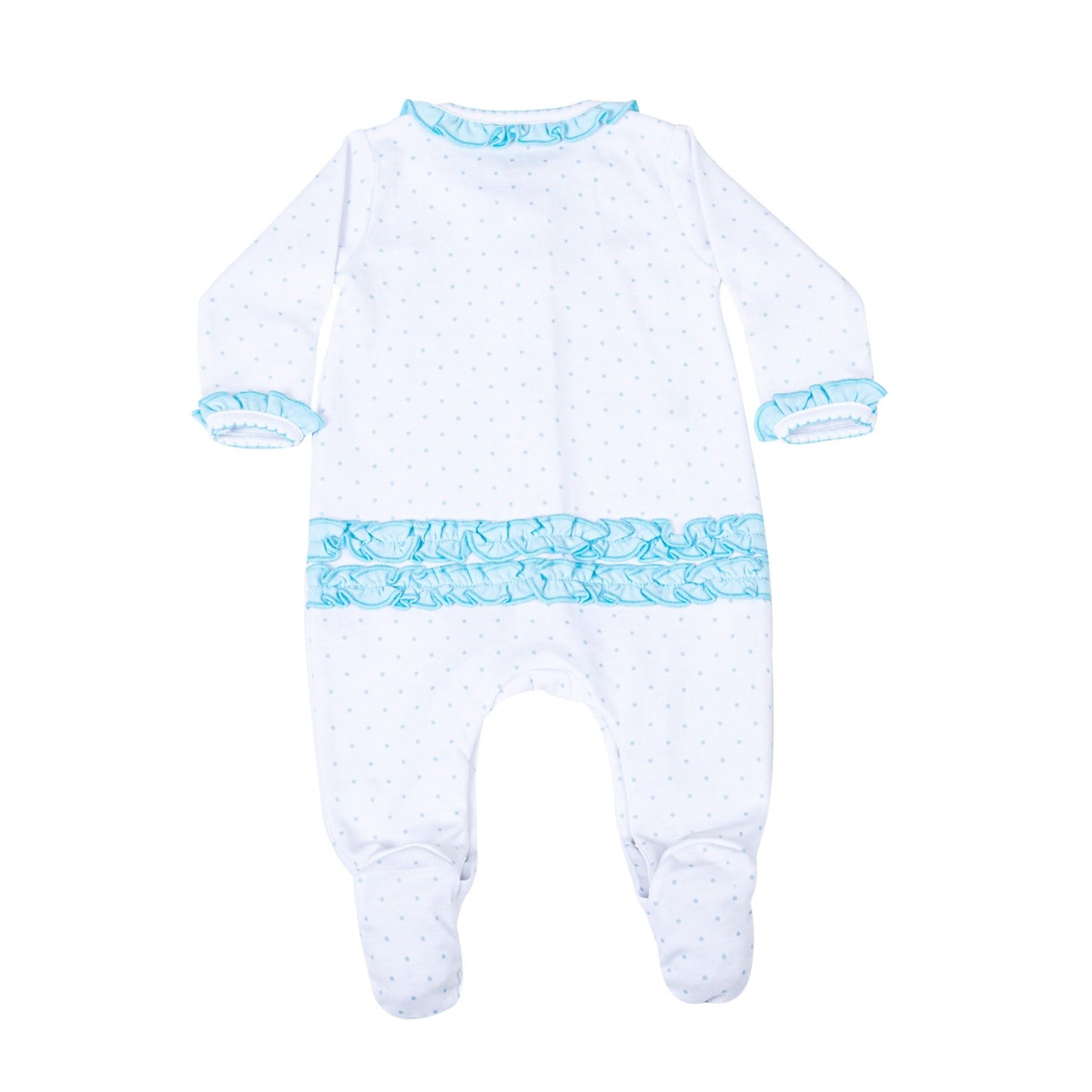 Adele's Classics Scattered Ruffle Footie - Magnolia BabyFootie
