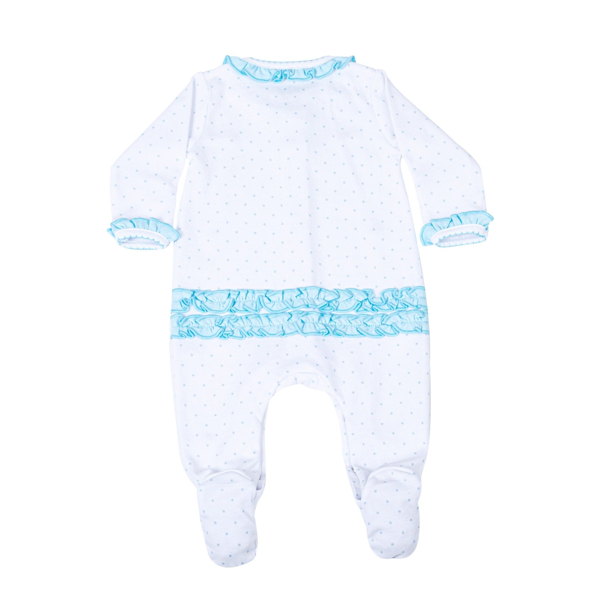 Adele's Classics Scattered Ruffle Footie - Magnolia BabyFootie