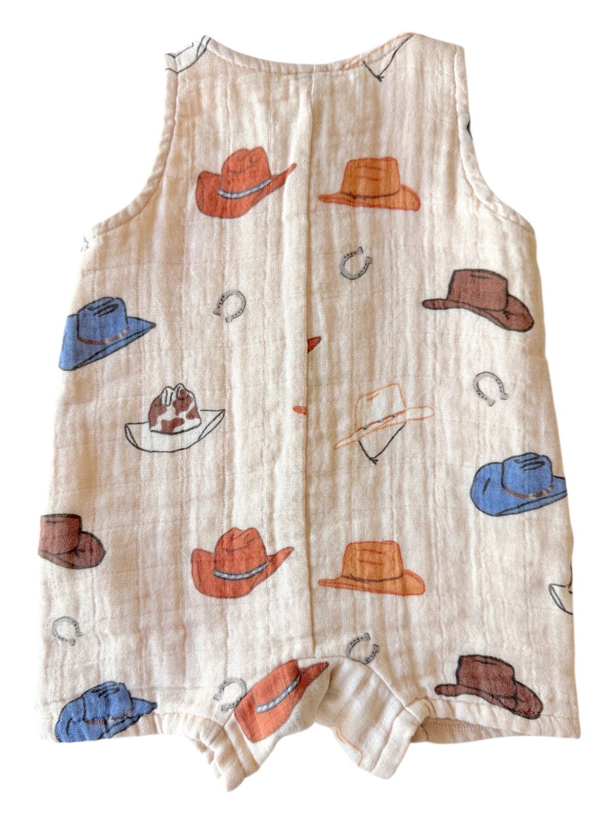 Muslin Shortie Romper - Western