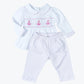 Ahoy Baby Classics Smocked 2pc Pant Set - Pink - Magnolia BabyPant Set