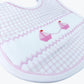 Ahoy Baby Classics Smocked Bib - Pink - Magnolia BabyBib
