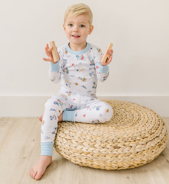 Ahoy Matey! Infant/Toddler Long Pajamas - Magnolia BabyLong Pajamas