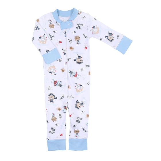 Ahoy Matey! Infant/Toddler Zip Pajamas - Magnolia BabyZipper Pajamas