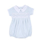 Alex Smocked Collared Short Sleeve Bubble - Magnolia BabyBubble