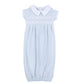 Alex Smocked Collared Short Sleeve Pleated Gown - Magnolia BabyGown