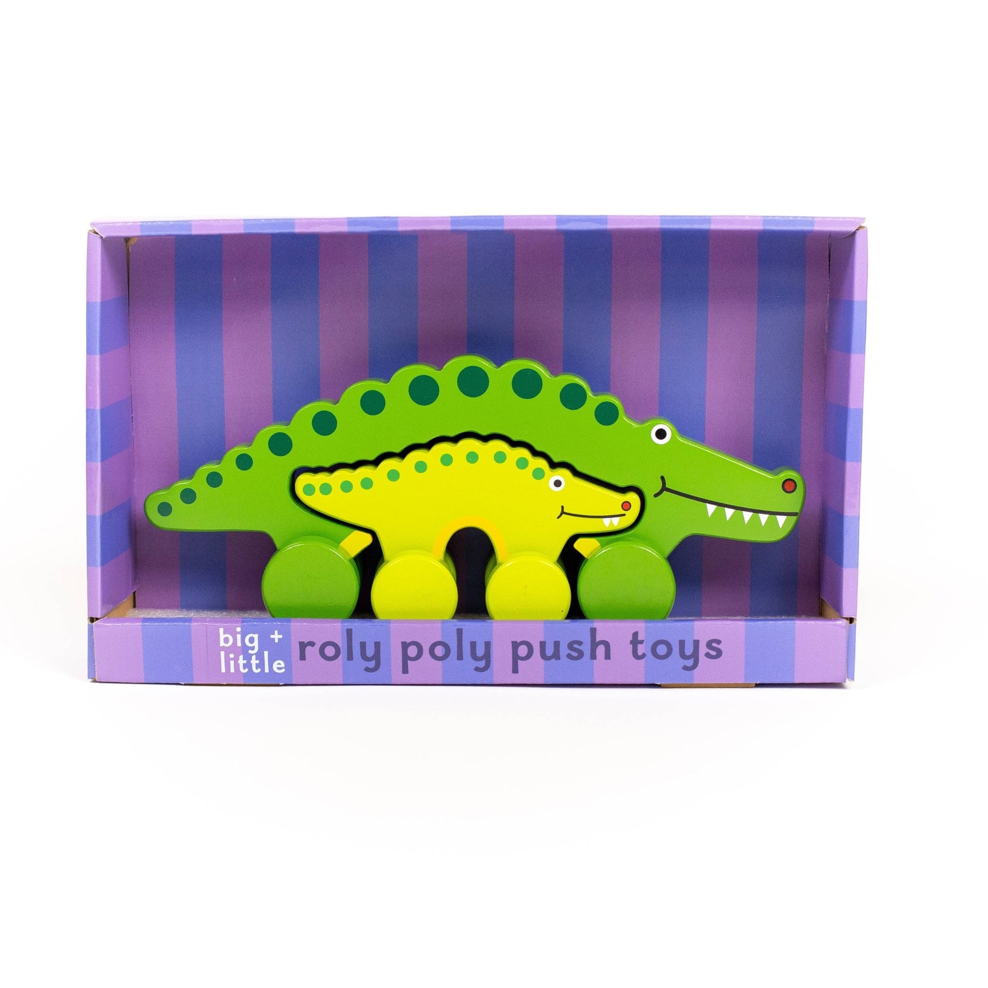 Alligator Big & Little Wooden Roller - Magnolia BabyWooden Toy