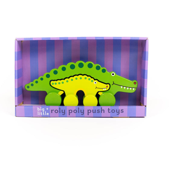 Alligator Big & Little Wooden Roller - Magnolia BabyWooden Toy