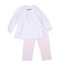  Alligator Classics Pink Bishop 2pc Pant Set - Magnolia BabyPant Set