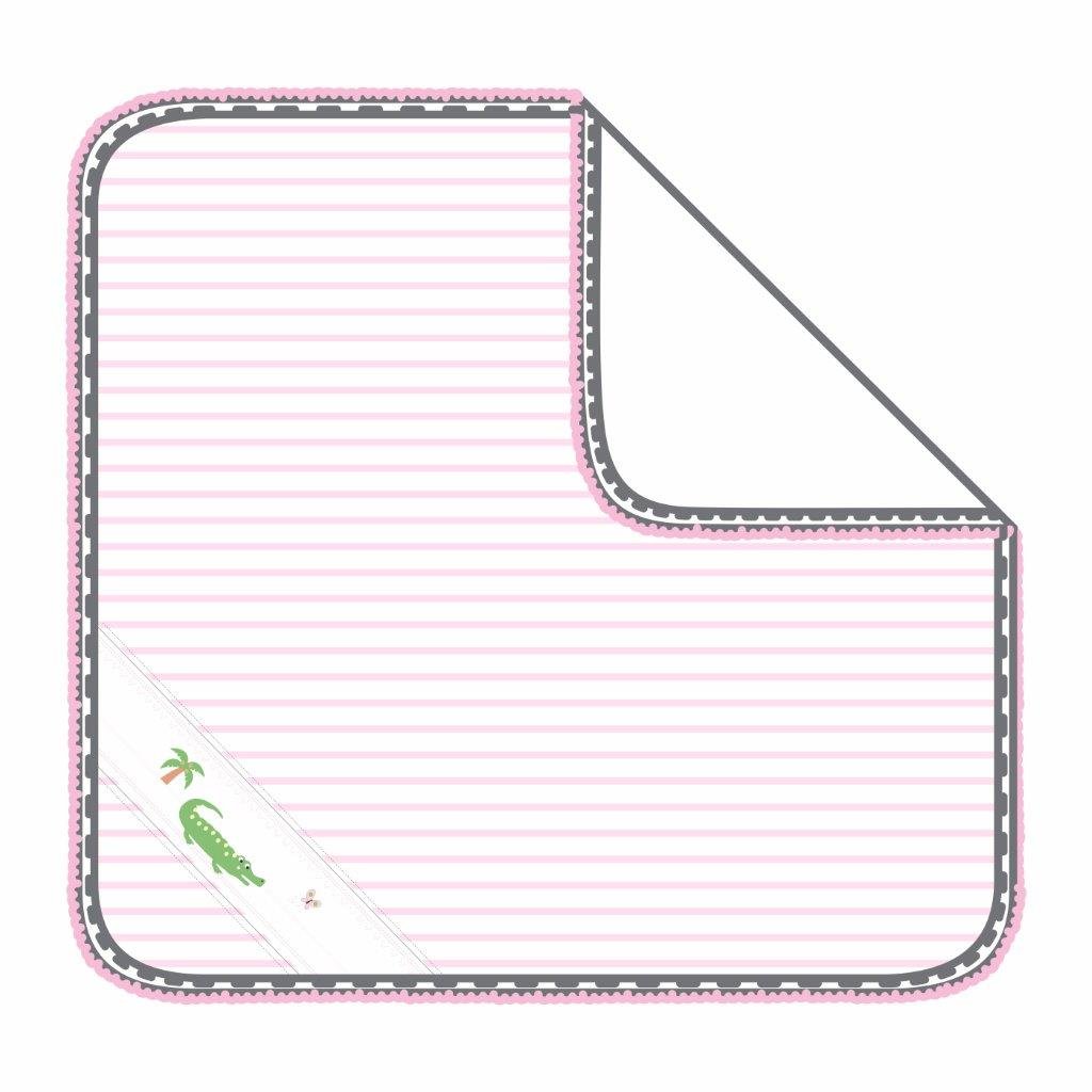 Alligator Classics Smocked Receiving Blanket - Pink - Magnolia BabyReceiving Blanket