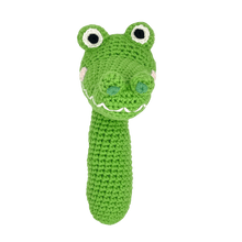  Alligator Crochet Stick Rattle - Magnolia BabyRattle