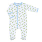 Alligator Friends Blue Print Footie