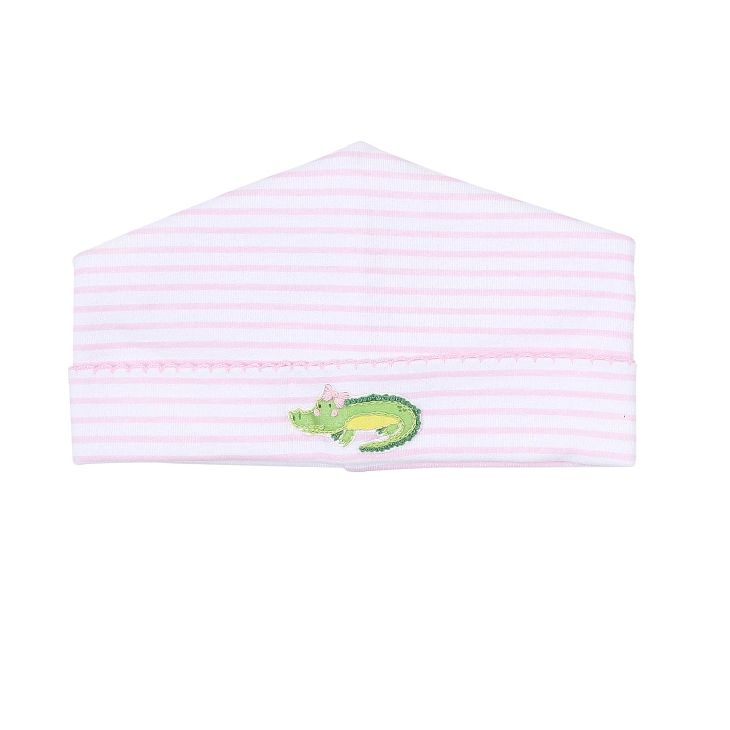 Alligator Friends Pink Embroidered Hat