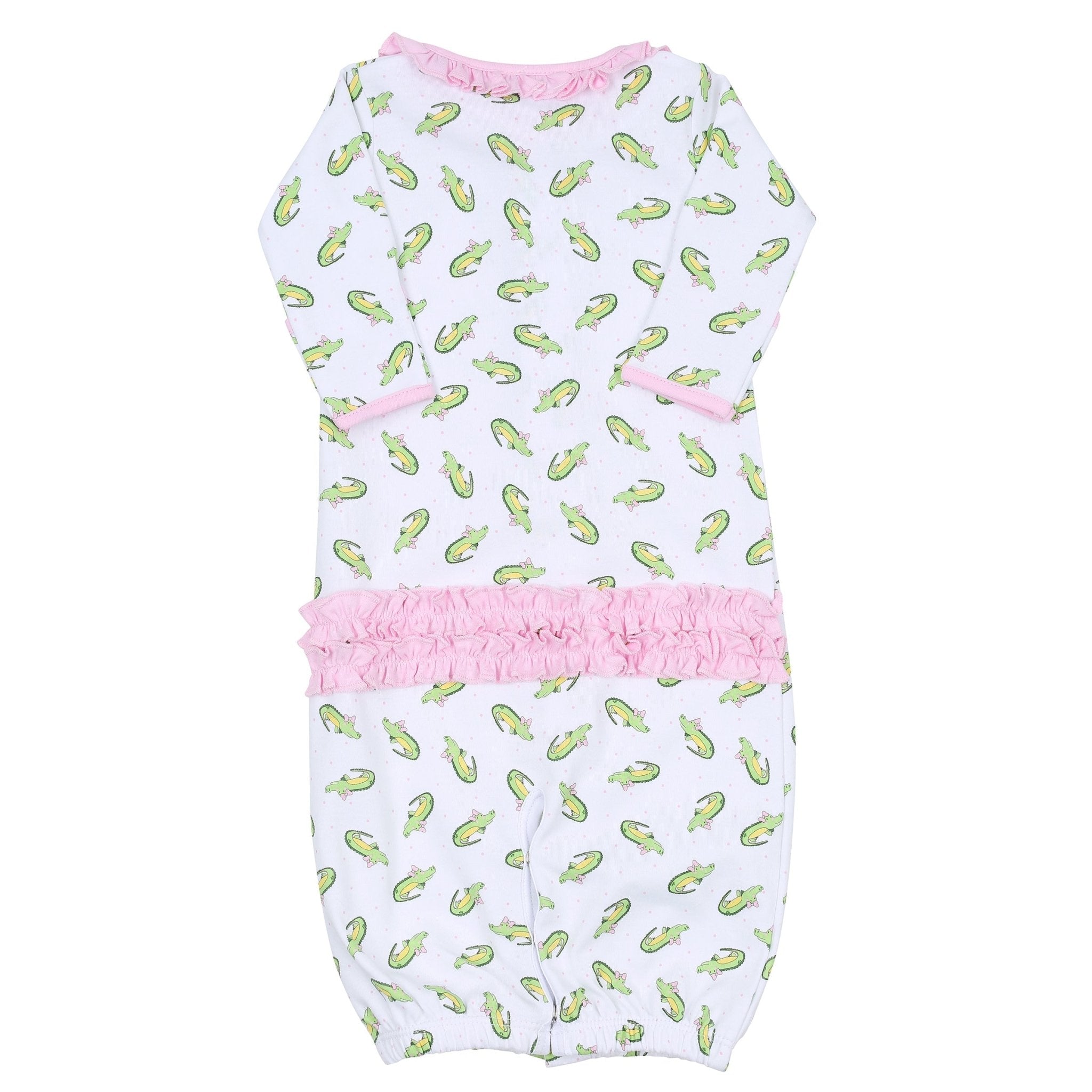 Alligator Friends Pink Print Ruffle Converter