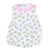 Alligator Friends Pink Print Sleeveless Girl Bubble