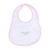 Alligator Pie Embroidered Bib - Pink - Magnolia BabyBib