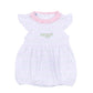 Alligator Pie Embroidered Bubble - Pink - Magnolia BabyBubble