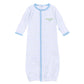 Alligator Pie Embroidered Converter - Light Blue - Magnolia BabyConverter Gown