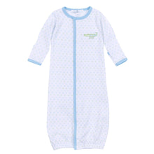  Alligator Pie Embroidered Converter - Light Blue - Magnolia BabyConverter Gown
