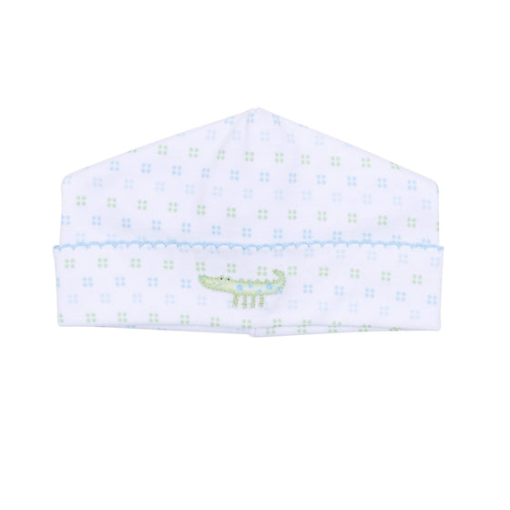 Alligator Pie Embroidered Hat - Light Blue - Magnolia BabyHat