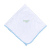 Alligator Pie Embroidered Receiving Blanket - Light Blue - Magnolia BabyReceiving Blanket