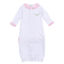  Alligator Pie Embroidered Ruffle Converter - Pink - Magnolia BabyConverter Gown