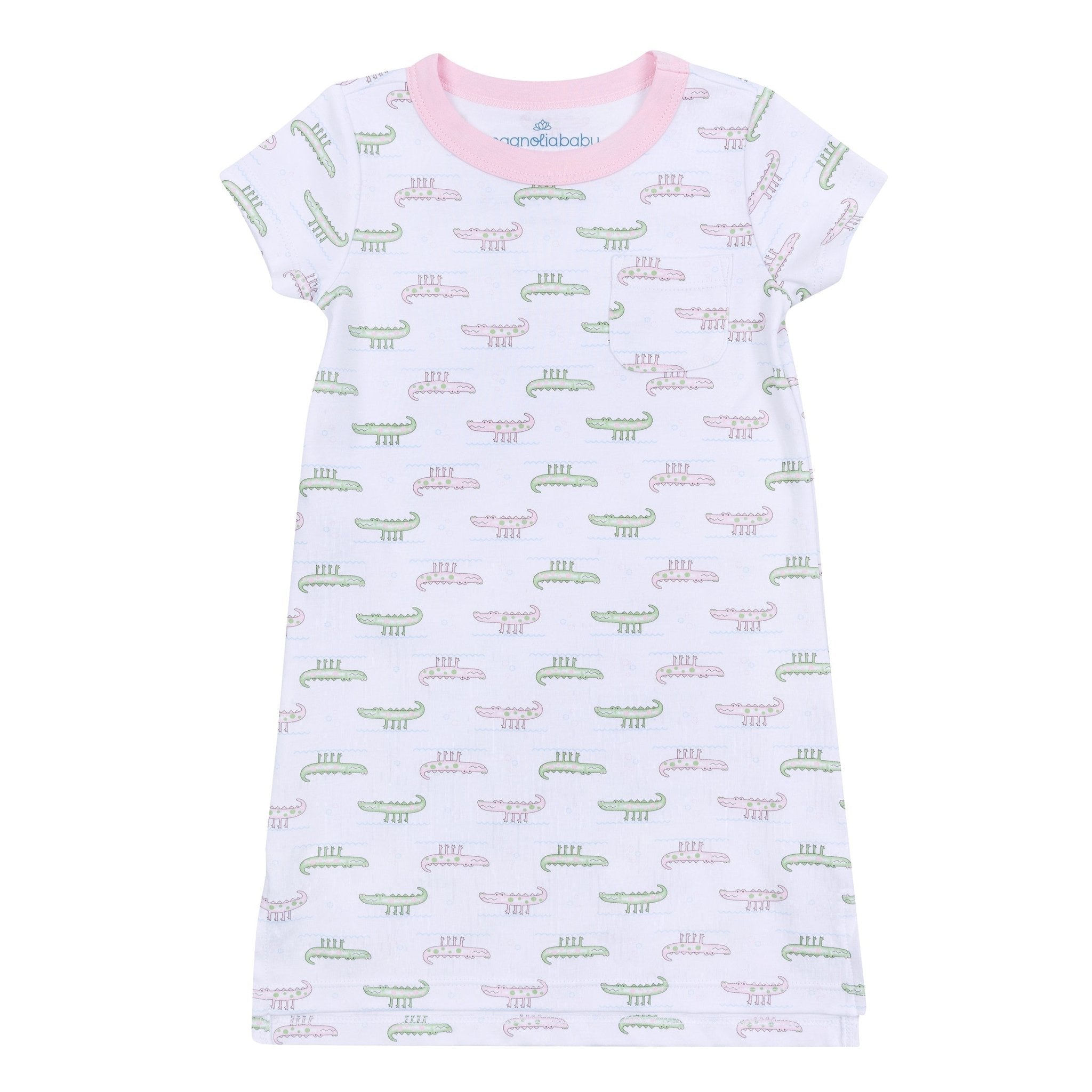Alligator Pie Nightdress - Pink - Magnolia BabyNightdress