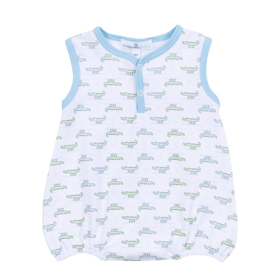 Alligator Pie Print Bubble - Light Blue - Magnolia BabyBubble