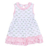 Alligator Pie Print Dress - Pink - Magnolia BabyDress