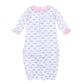 Alligator Pie Print Ruffle Converter - Pink - Magnolia BabyConverter Gown
