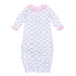 Alligator Pie Print Ruffle Converter - Pink - Magnolia BabyConverter Gown