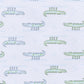 Alligator Pie Print Zip Footie - Light Blue - Magnolia BabyFootie
