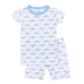Alligator Pie Short Pajamas - Light Blue - Magnolia BabyShort Pajamas