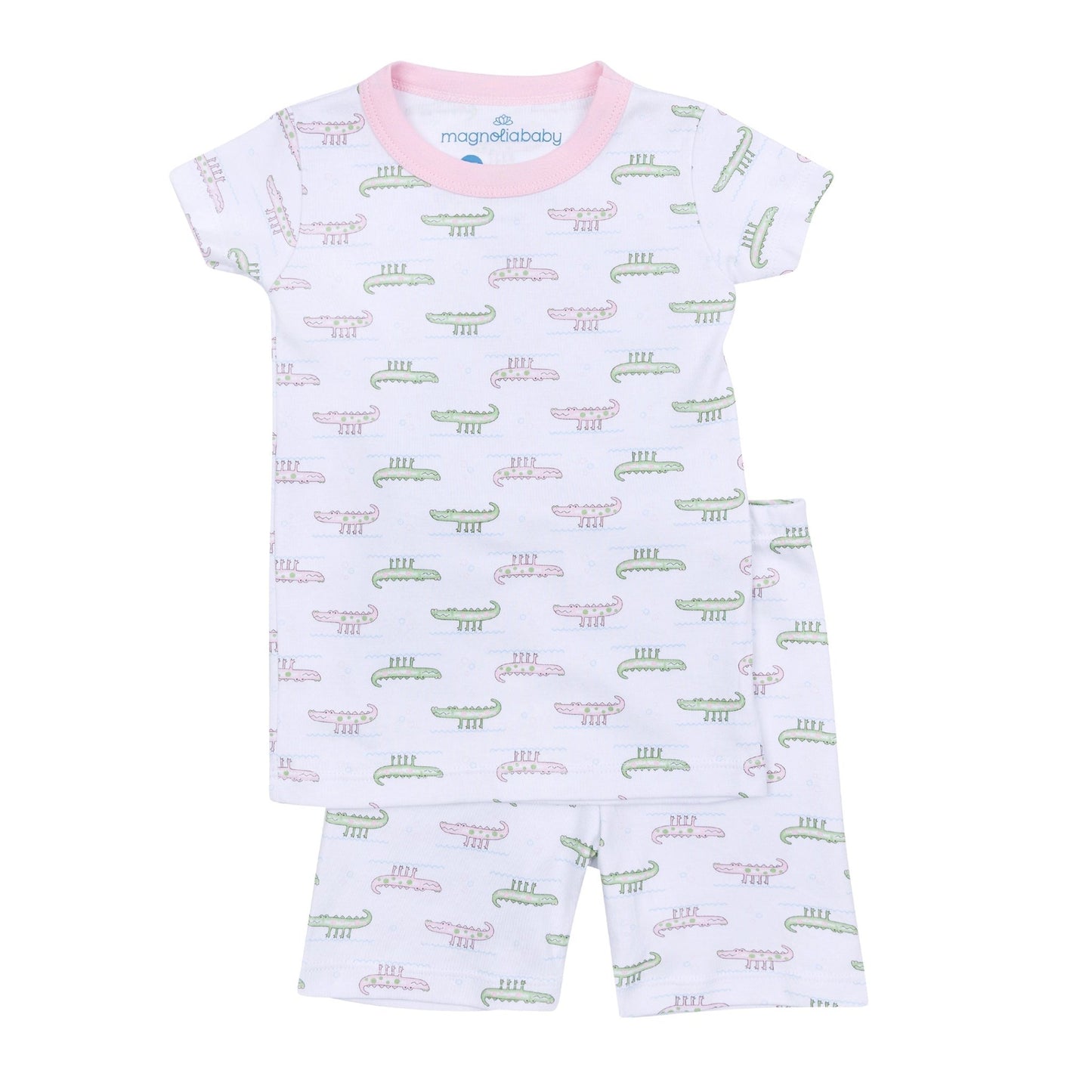 Alligator Pie Short Pajamas - Pink - Magnolia BabyShort Pajamas