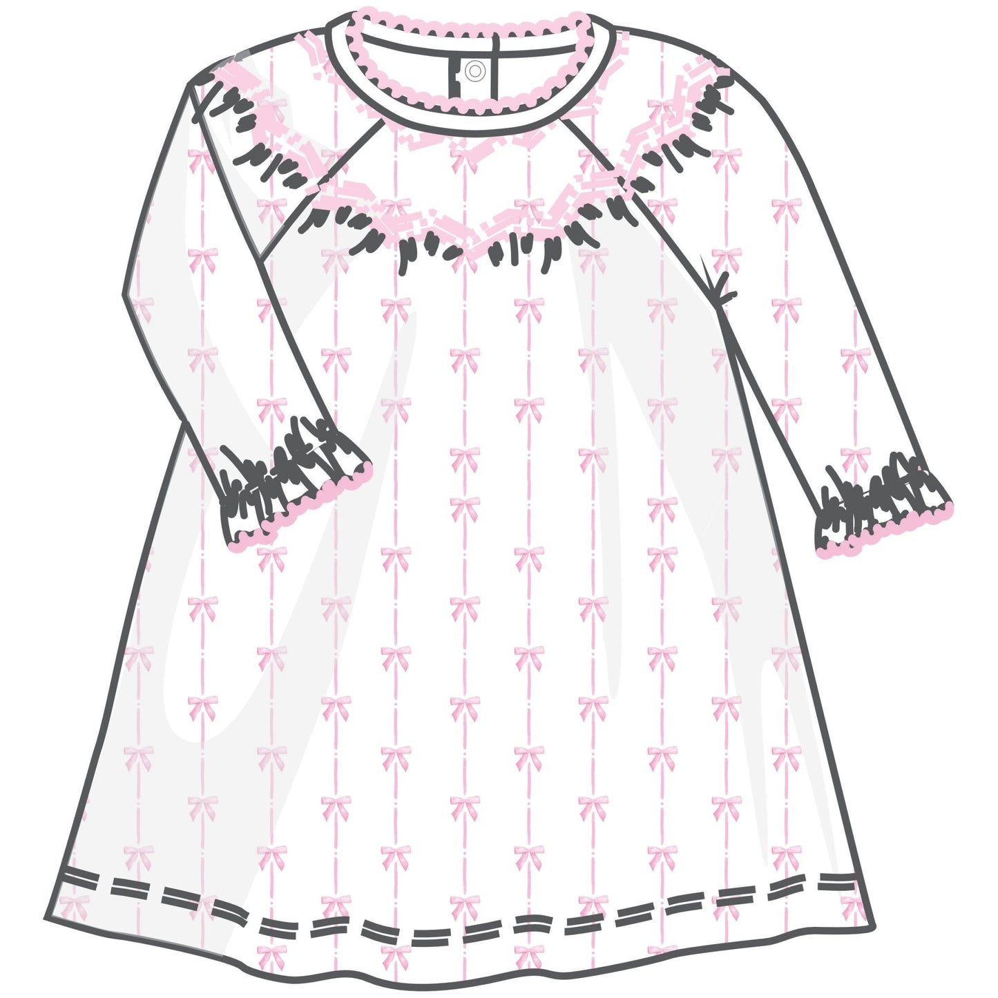 Amelia's Classics Bishop Long Sleeve Dress - Magnolia BabyDress