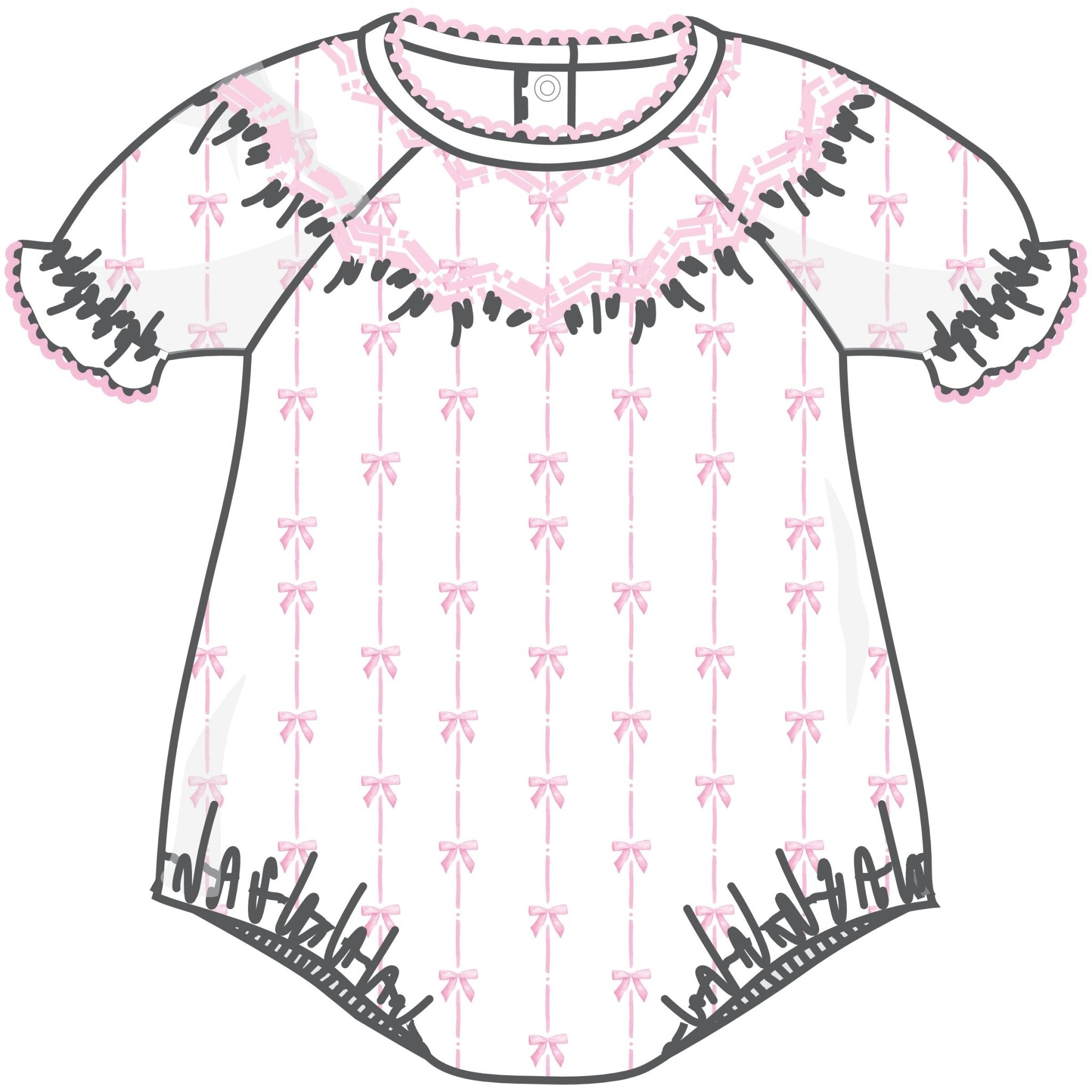 Amelia's Classics Bishop Short Sleeve Bubble - Magnolia BabyBubble