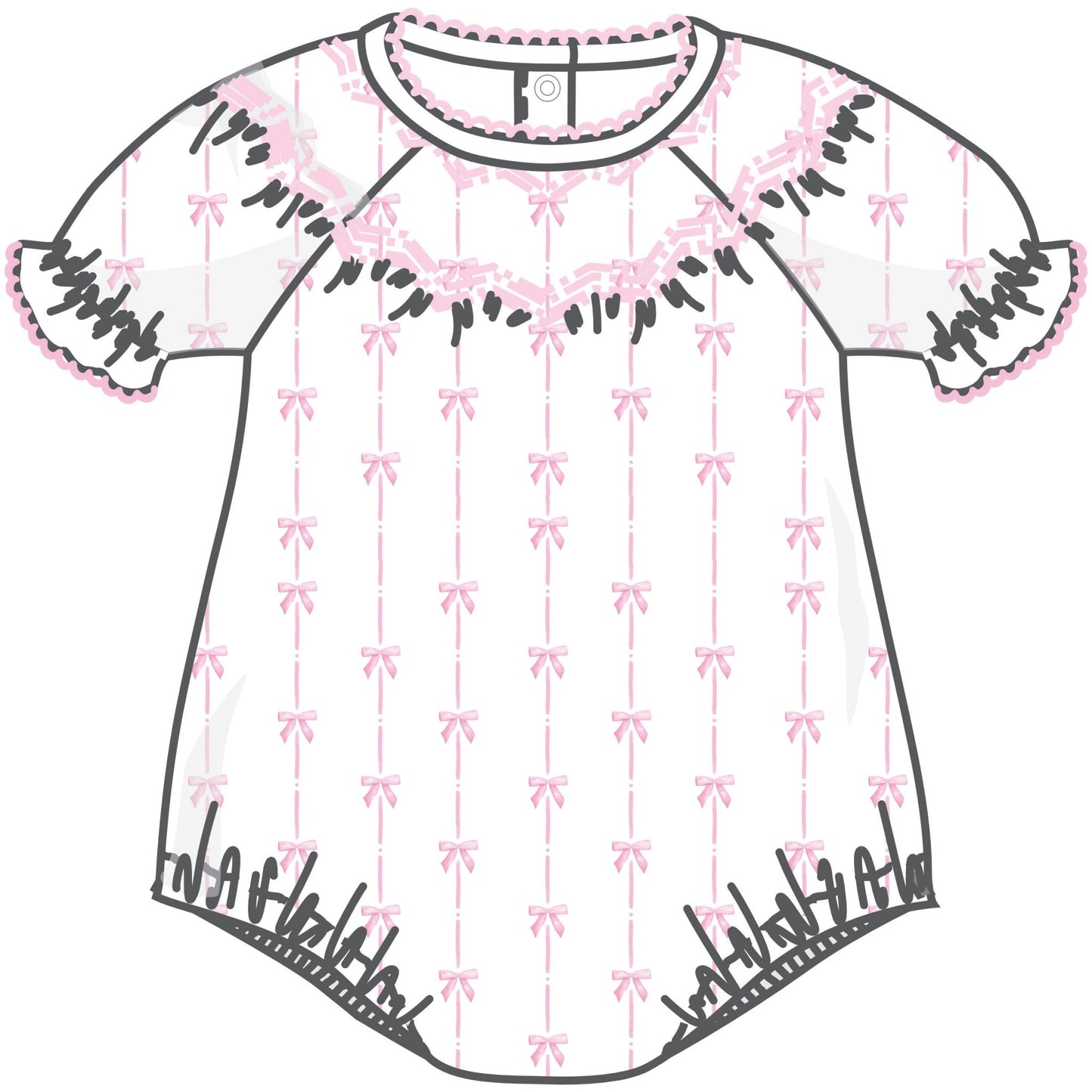 Amelia's Classics Bishop Short Sleeve Bubble - Magnolia BabyBubble