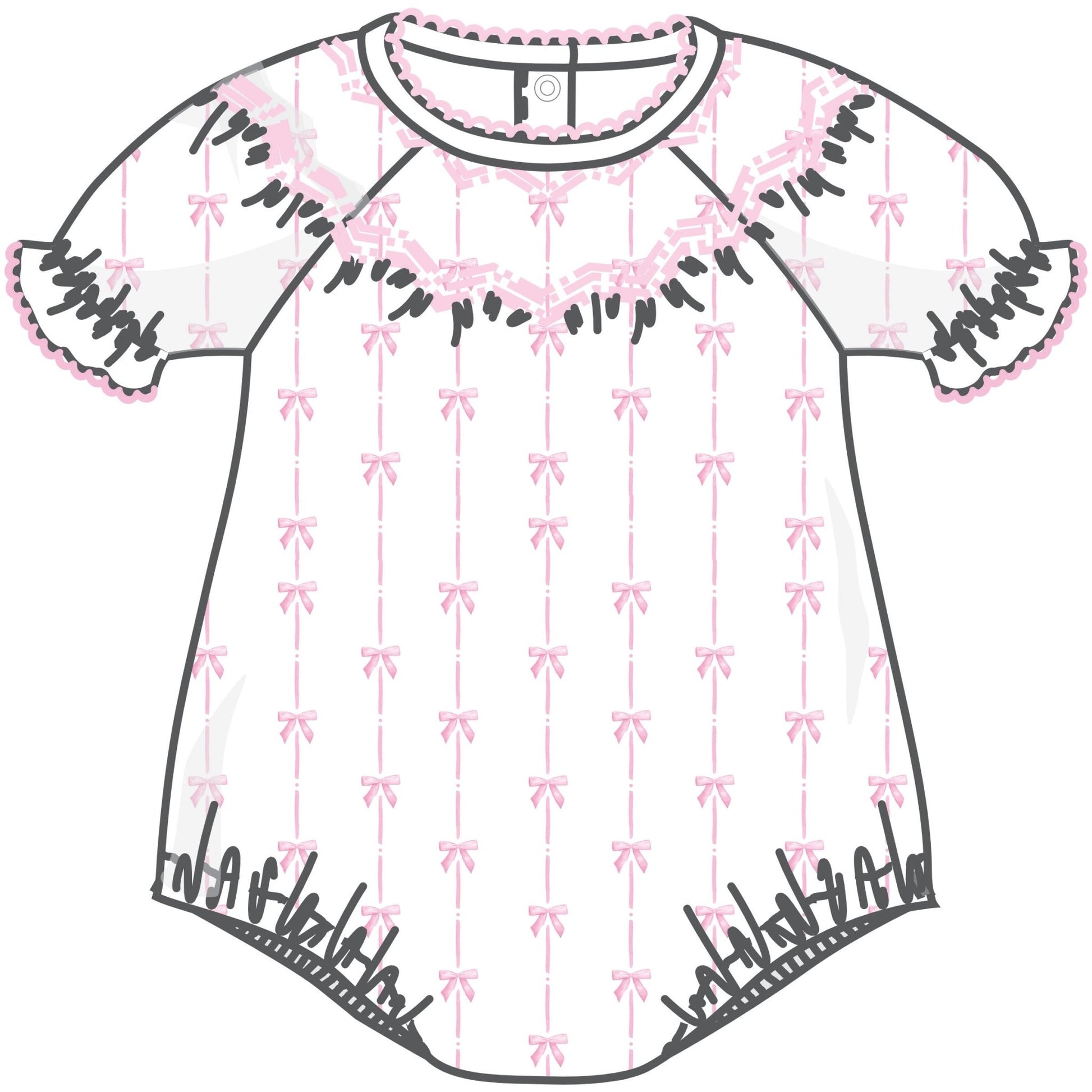 Amelia's Classics Bishop Short Sleeve Bubble - Magnolia BabyBubble