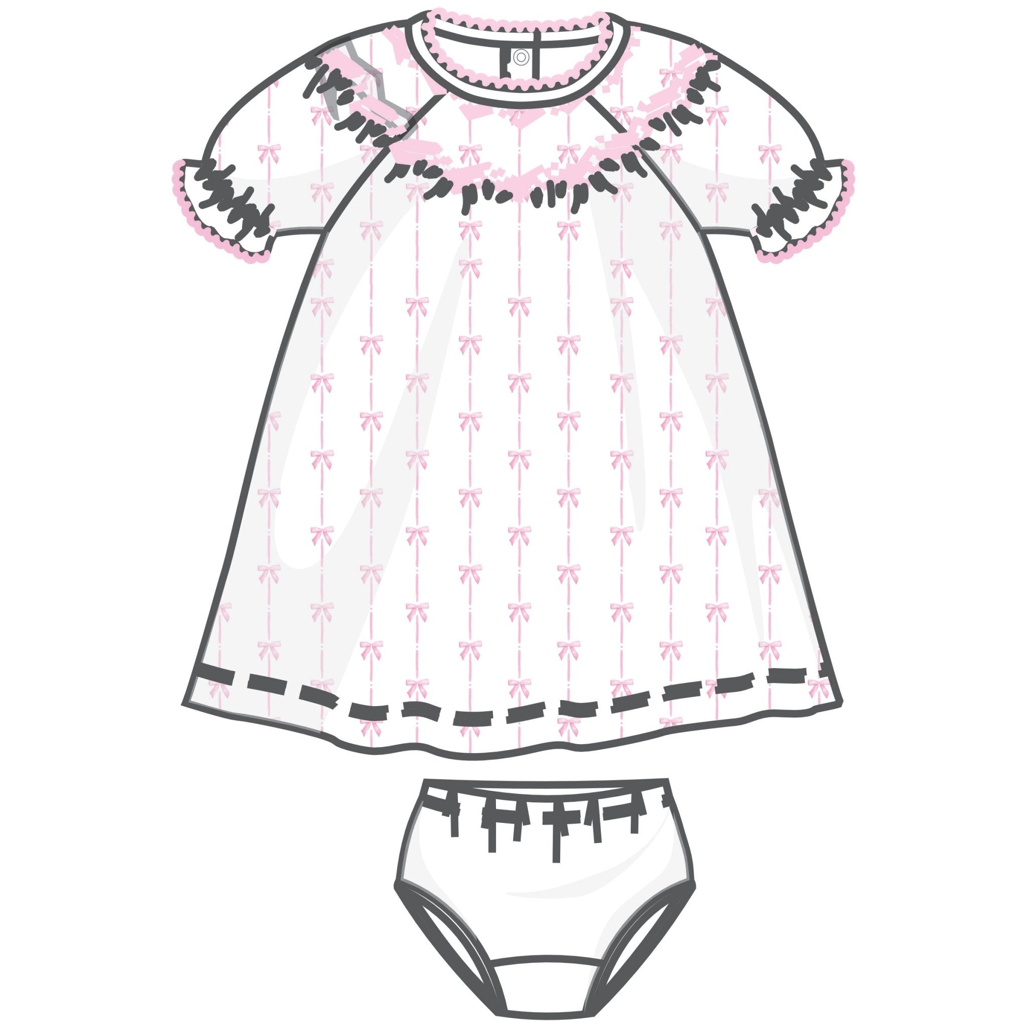 Amelia's Classics Bishop Short Sleeve Dress - Magnolia BabyDress