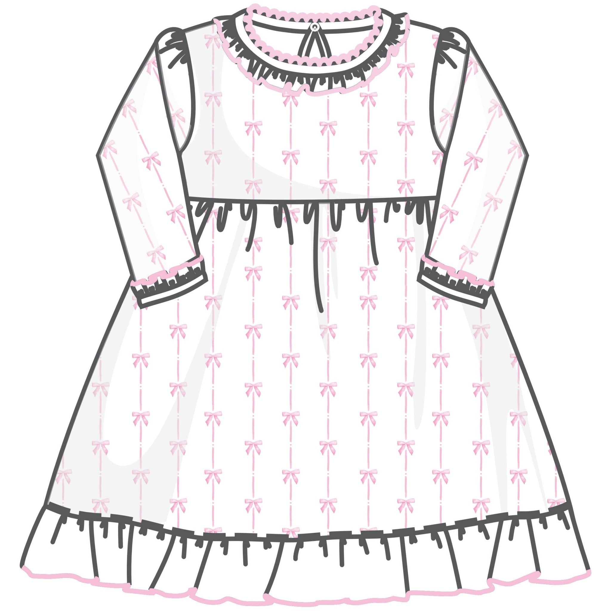 Amelia's Classics Long Sleeve Dress - Magnolia BabyDress