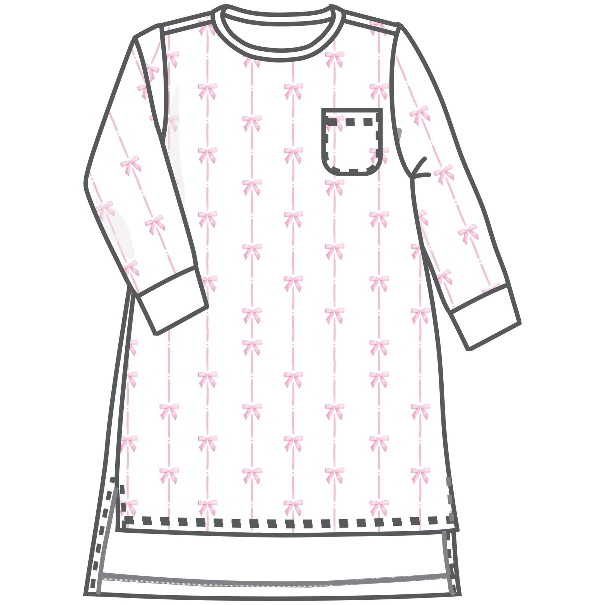 Amelia's Classics Long Sleeve Nightdress - Magnolia BabyNightdress